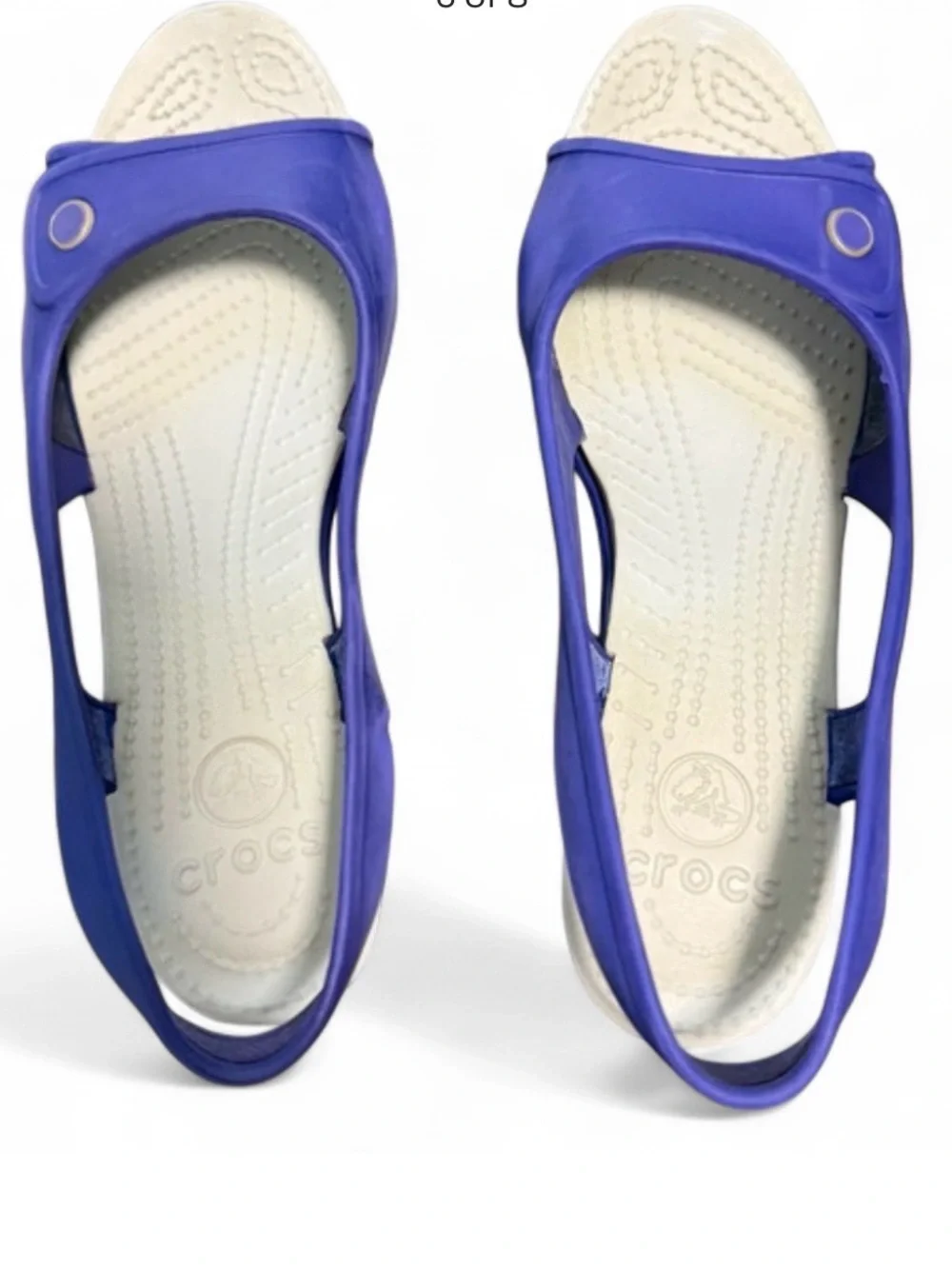 Crocs Women's Purple Wedge Slingback Sandals